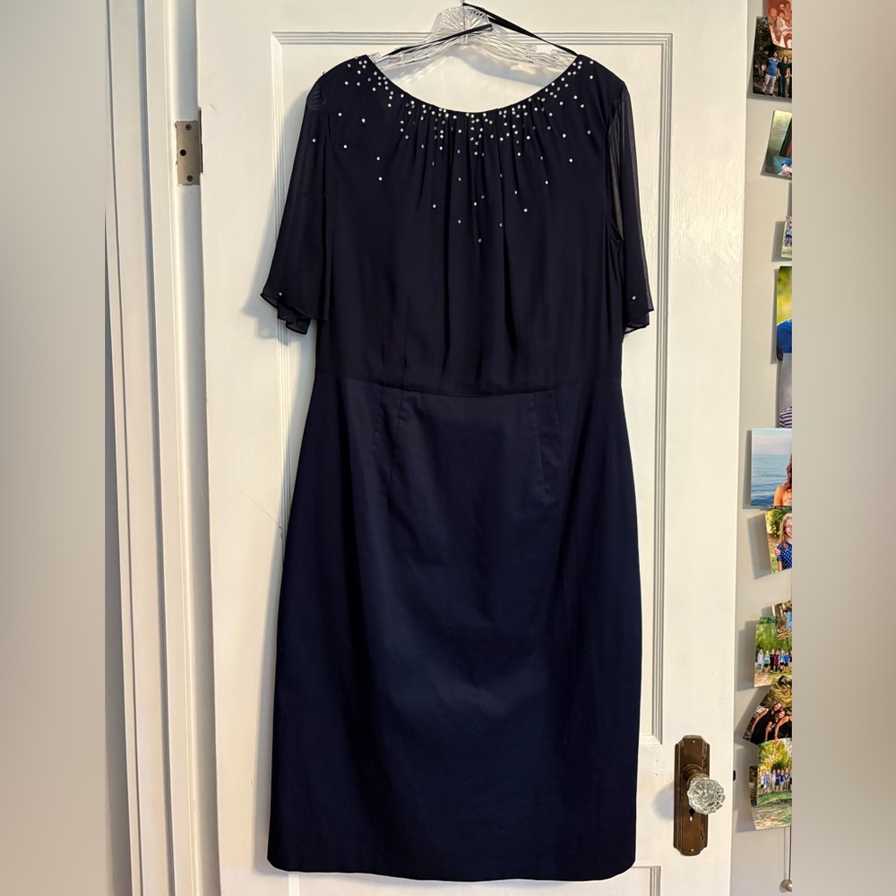 Boden Midnight Blue special event dress with rhinestones